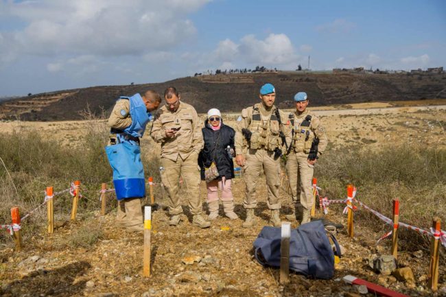 Deminage au Liban