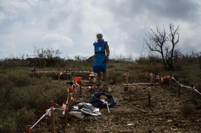 Deminage au Liban